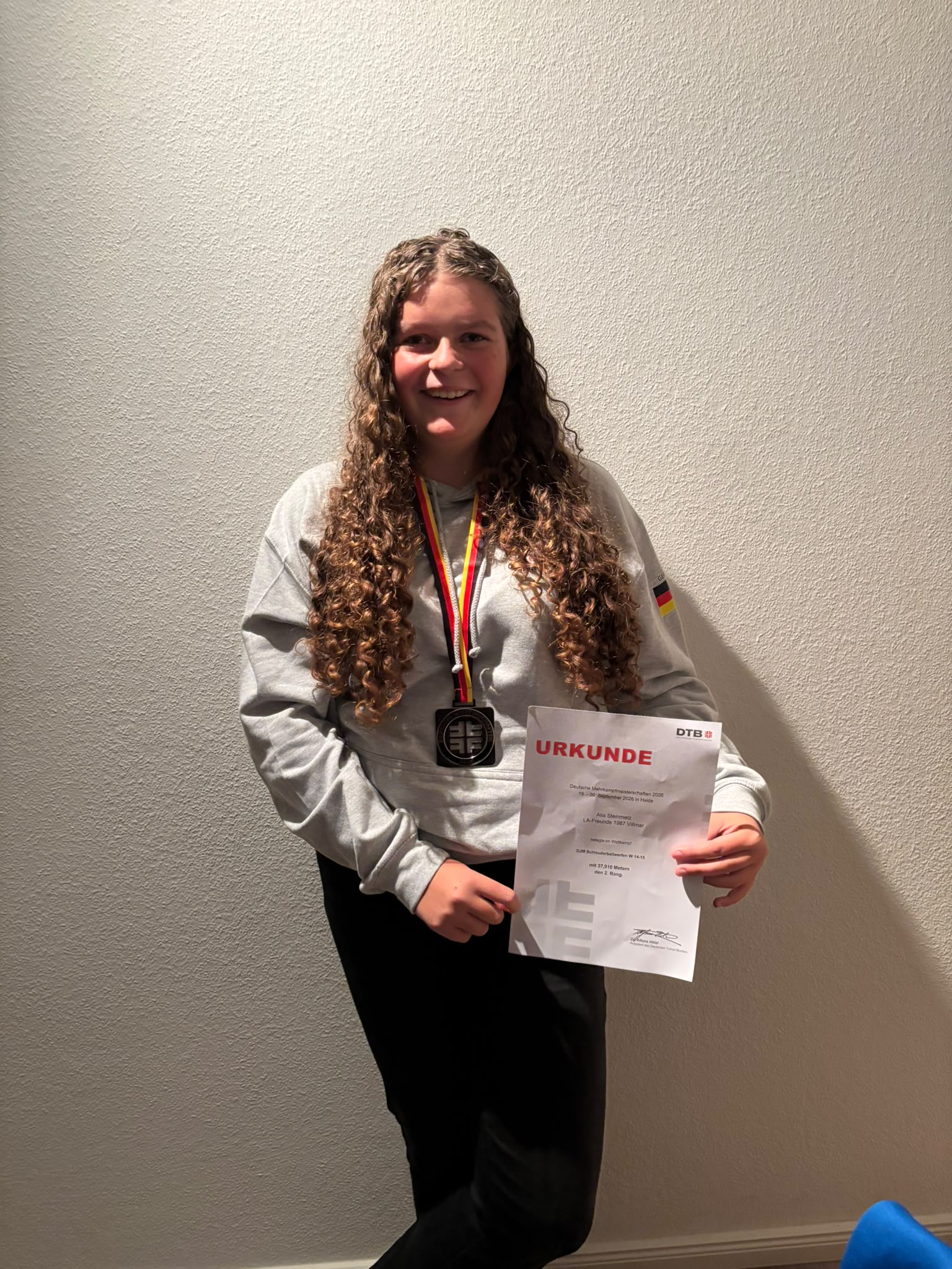 Alia Steinmetz holt Silber bei den Deutschen Mehrkampfmeisterschaften 2026